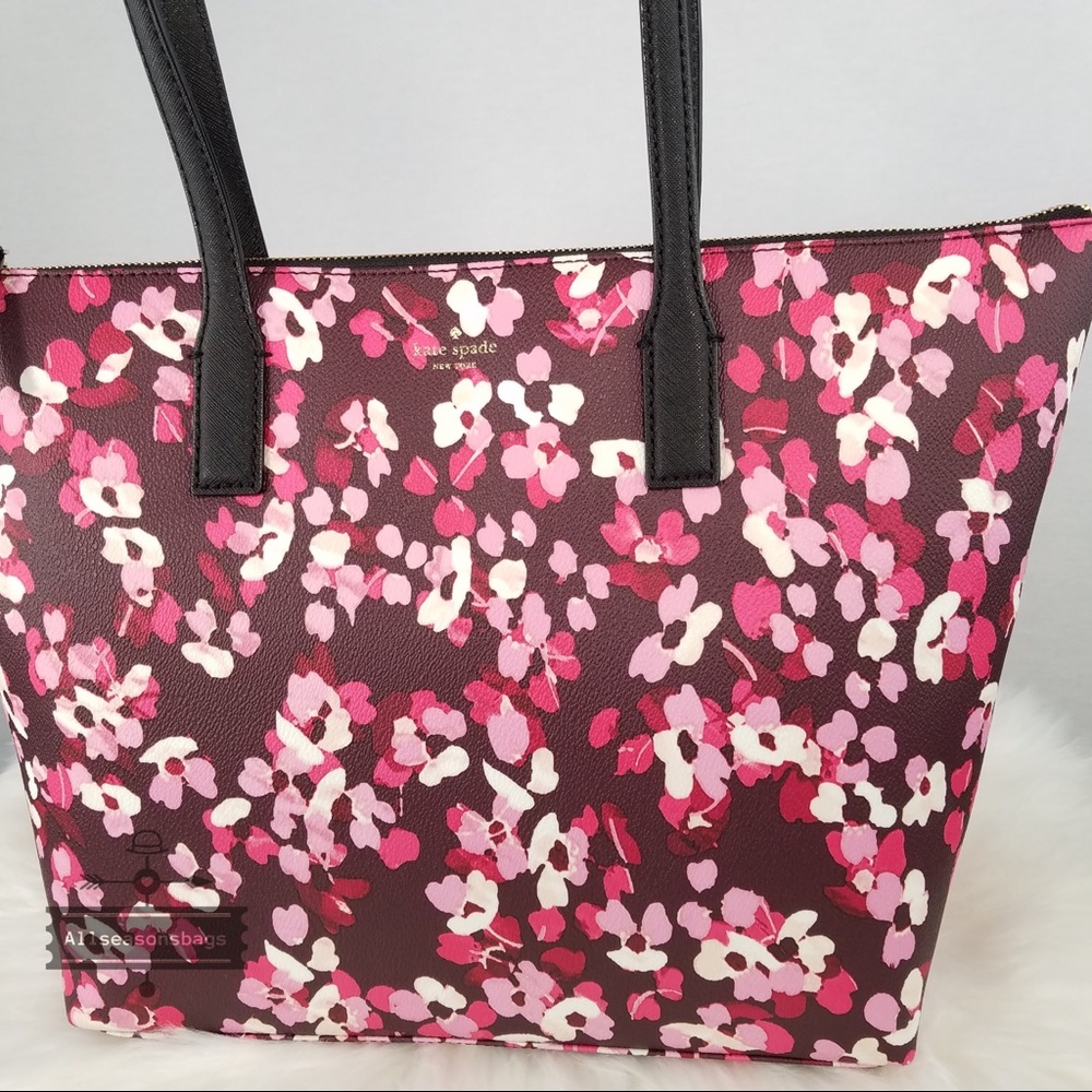Kate spade young lane fabric nyssa cherry tote bag - Picture 2 of 8